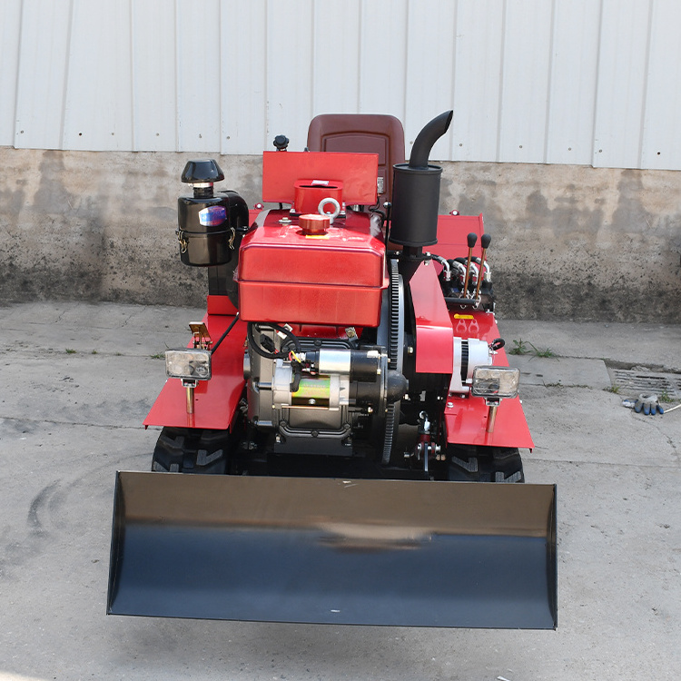 hot  sale Tracked micro-tiller rotary tiller 25hp  riding flood and drought 35 hp orchard