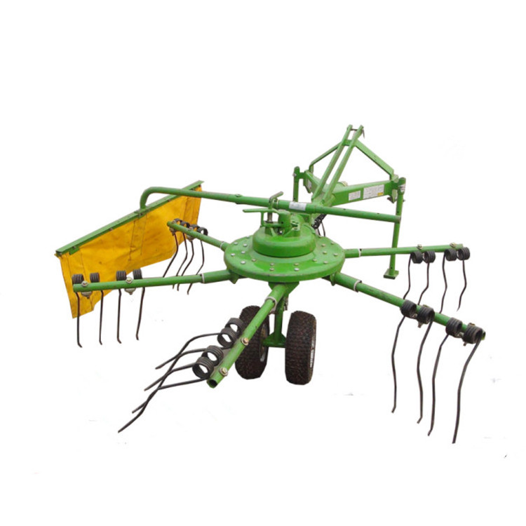 reliable quality rotary hay rake small mini rotary hay rake Tractor with three-point hanging hay rake