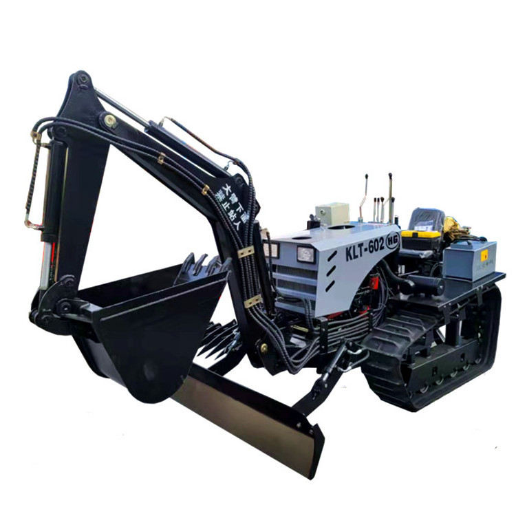 Mini Hydraulic Crawler Excavator Tractor Flood and drought dual-purpose tracked tractor