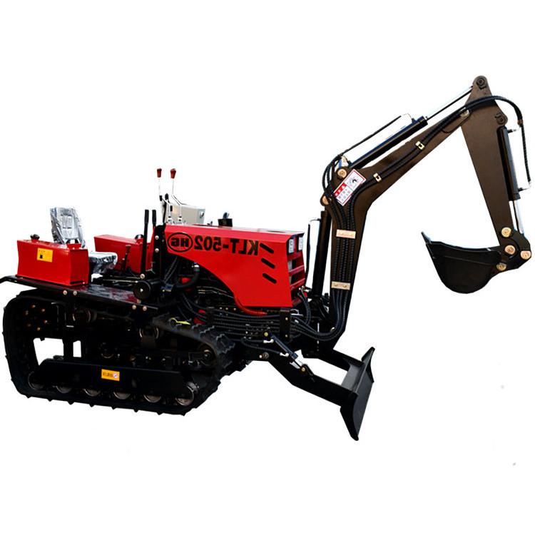 Mini Hydraulic Crawler Excavator Tractor Flood and drought dual-purpose tracked tractor