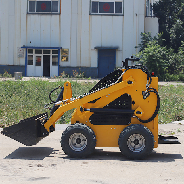 enclosed sweeper loader Can install snow blower loader, Small sliding machine, multifunctional sliding loader