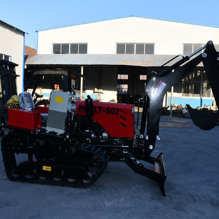 Cultivated Crawler Tractor Farm cultivator rotary tiller 50HP 80HP small crawler tractors