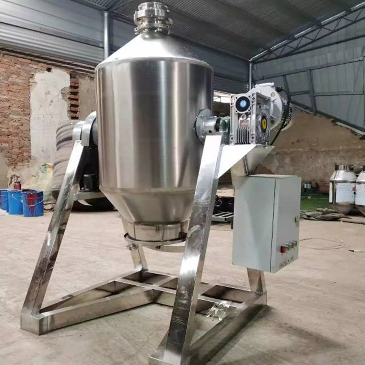 Rotary dead-end mixer 100KG Drum Powder Mixer 30KG/50KG Three-dimensional Motion Mixer