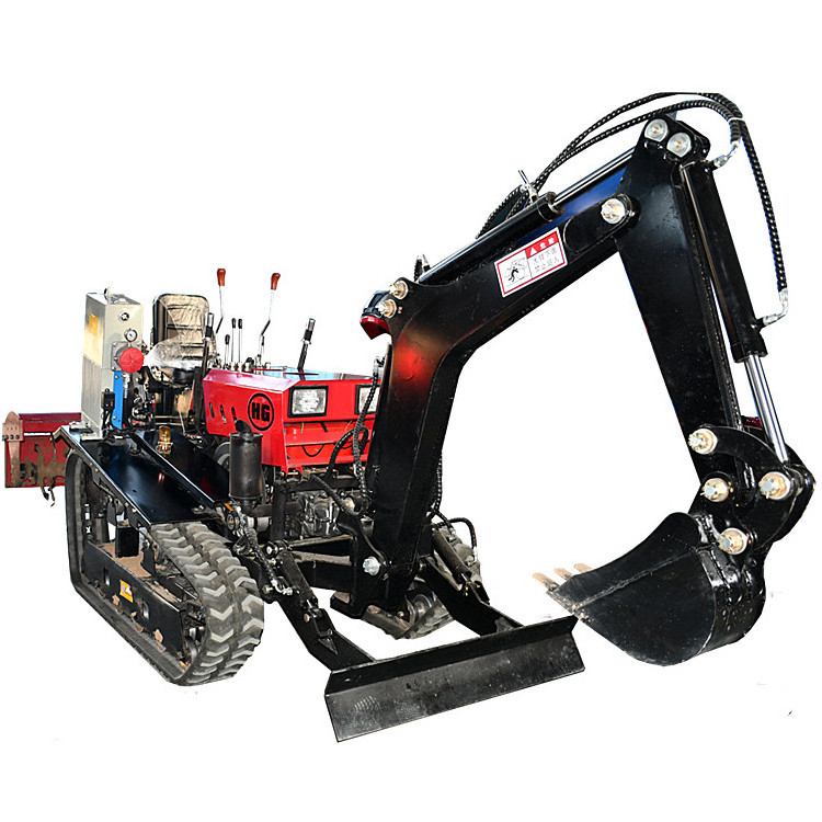 Mini Hydraulic Crawler Excavator Tractor Flood and drought dual-purpose tracked tractor