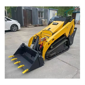 Tracked Mini Skid Steer Loader Equipped with EPA 3 Cylinder Diesel Engine Joystick Control Machine Width 900mm