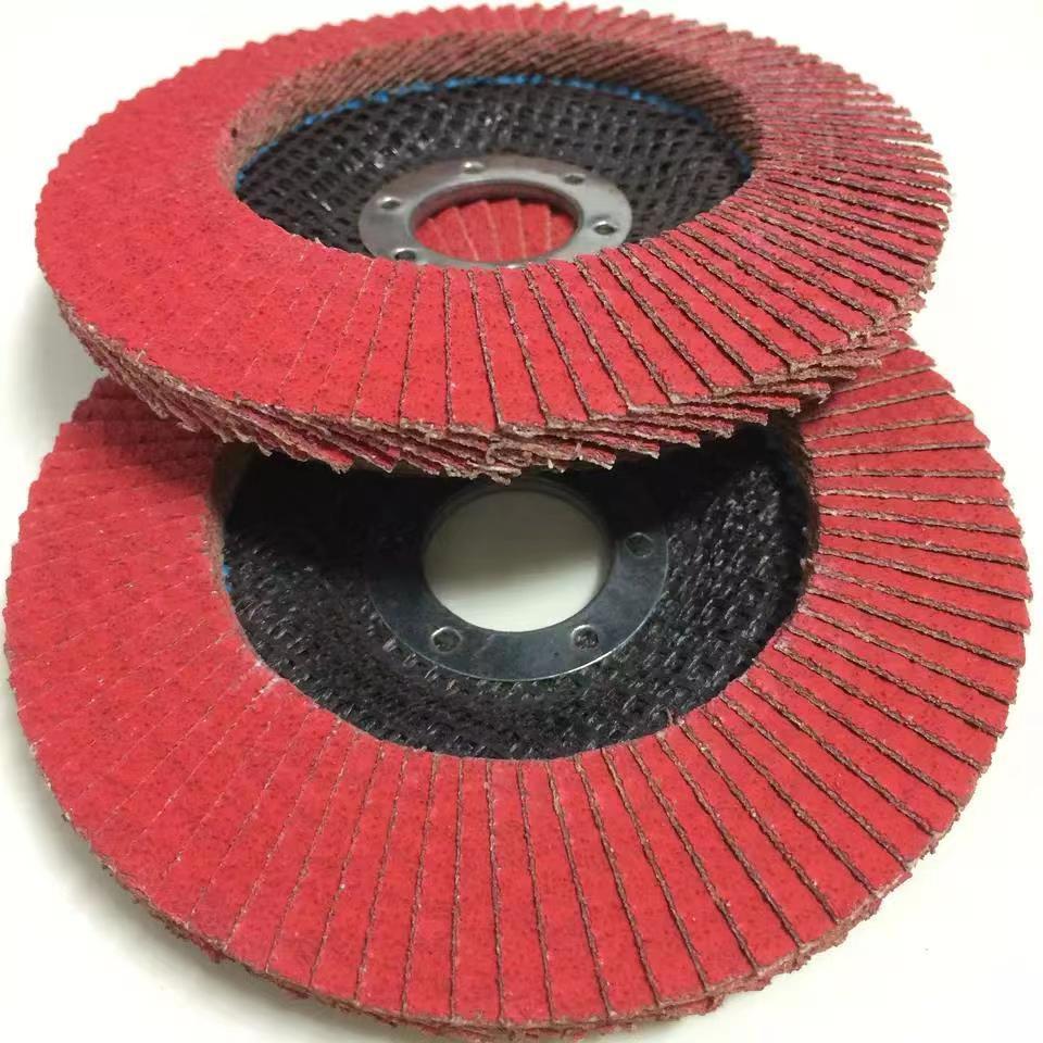 4 inch 100mm 40 60 80 grit compact flap wheel ao 80m/s  coated flex abrasive germany flap disc