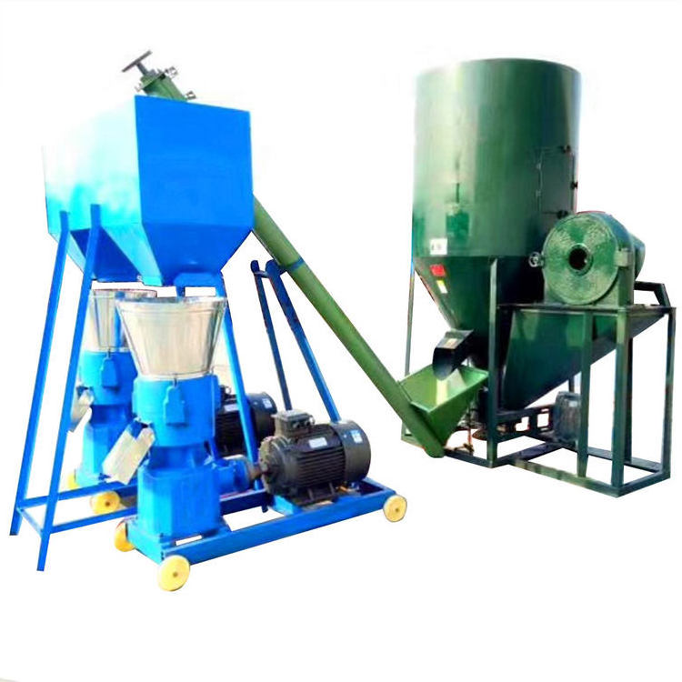 300kg 500kg 1t/h small farm used livestock poultry cattle feed pellet mill/animal feed pallet machine production line