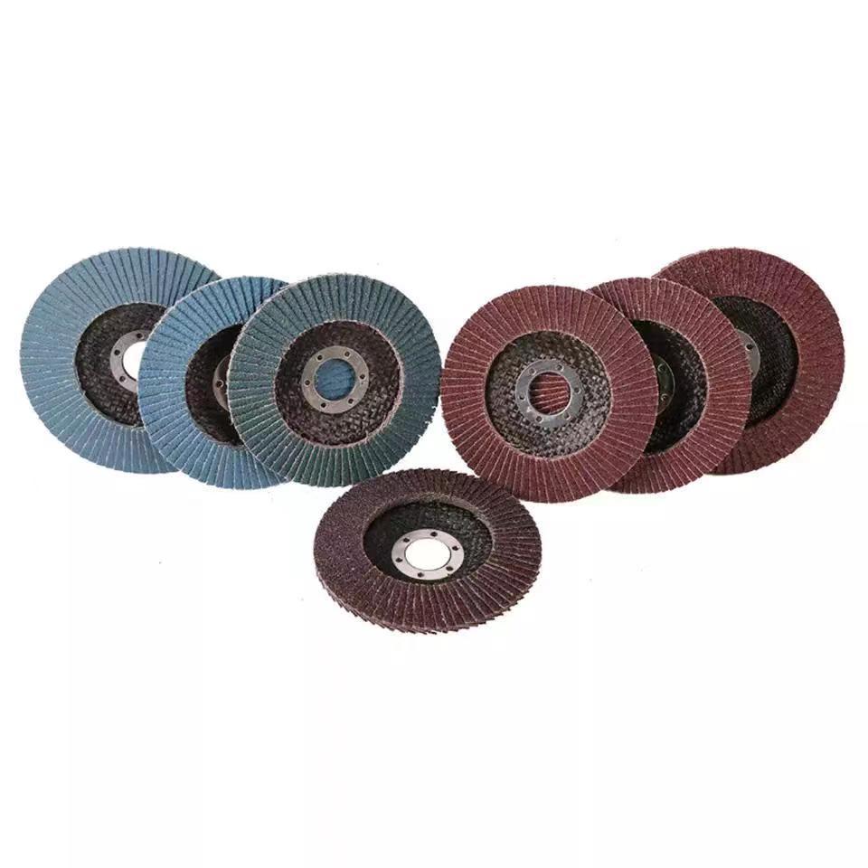 4 inch 100mm 40 60 80 grit compact flap wheel ao 80m/s  coated flex abrasive germany flap disc