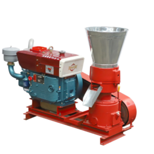 Mobile Wood Pelletizer Biomass Pellet Making Machine Diesel feed Pellets Machine