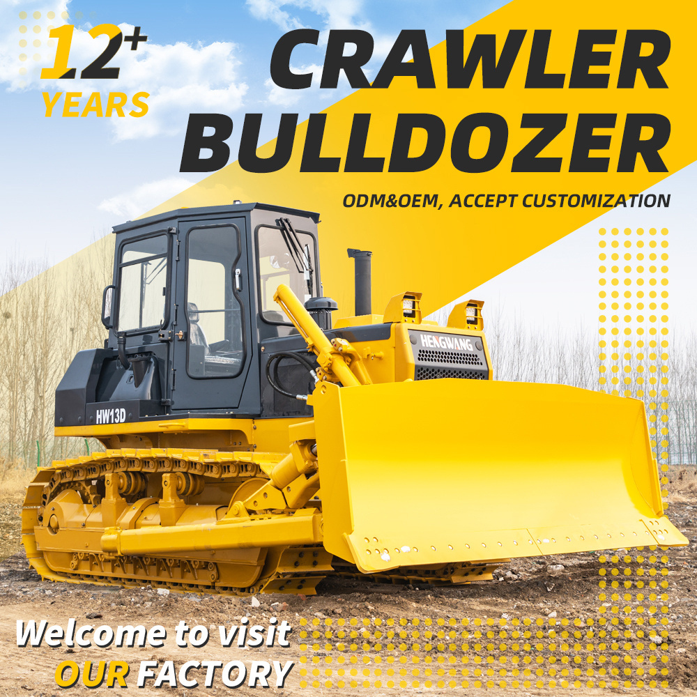 China top brand hengwang new bulldozer 200hp 220hp compact ripper dozer ...