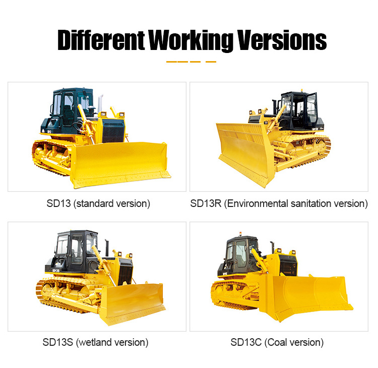 Competitive Price Shantui Bulldozer Crawler Bulldozer Dozer SD13 mini bulldozers with Send bucket capacity