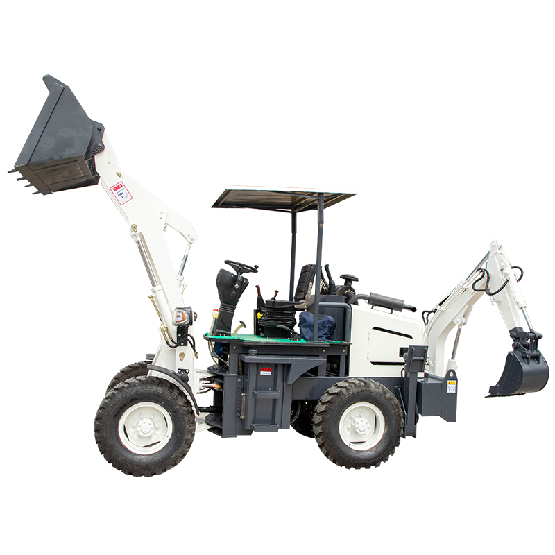 china new tractor with backhoe and front loader 4x4 4WD mini loader backhoe