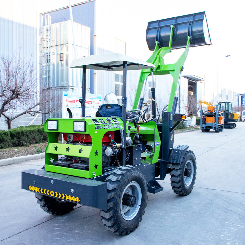 WHEEL MINI LOADER 916 Single Cylinder Engine Mini High Efficiency Loader electric wheel loader