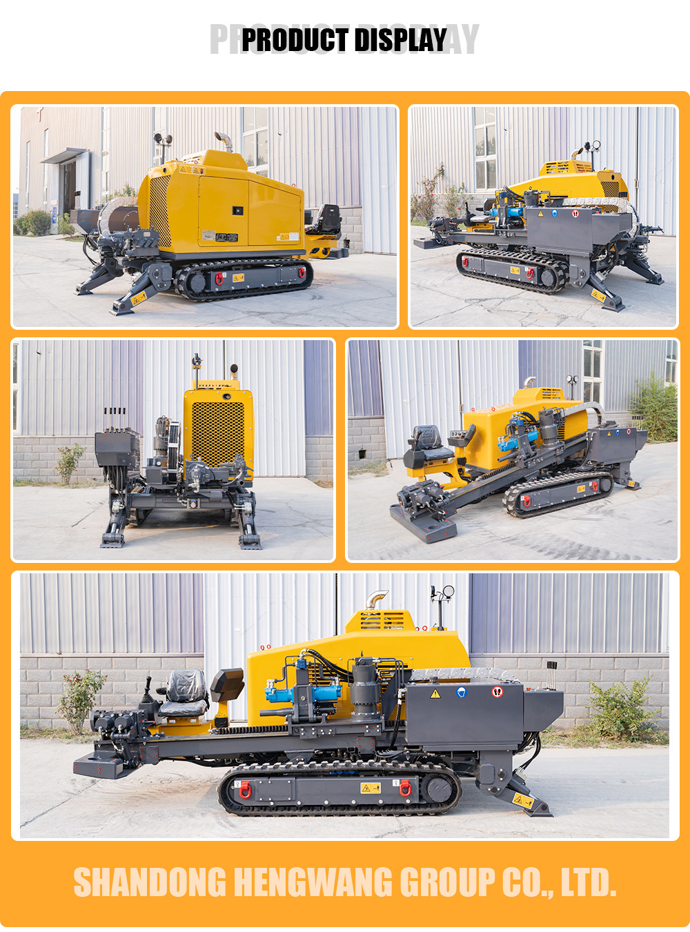 Hengwang mini Horizontal Directional Drilling Machine HWF130 Horizontal Directional Drilling Rig