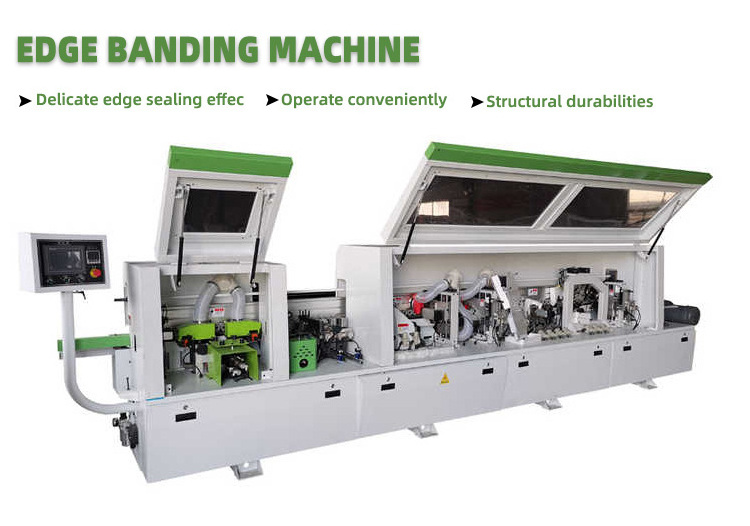 Woodworking Automatic Multifunction Wood Pre Milling Straight Bevel Board 45 Degree Corner Rounding Edge Banding Machine Bander