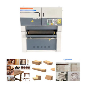 Factory Woodworking Iron Plywood Solid Flooring Density Boards Wide Belt Roller Sander Profile Brush Metal Wood Sanding Machine