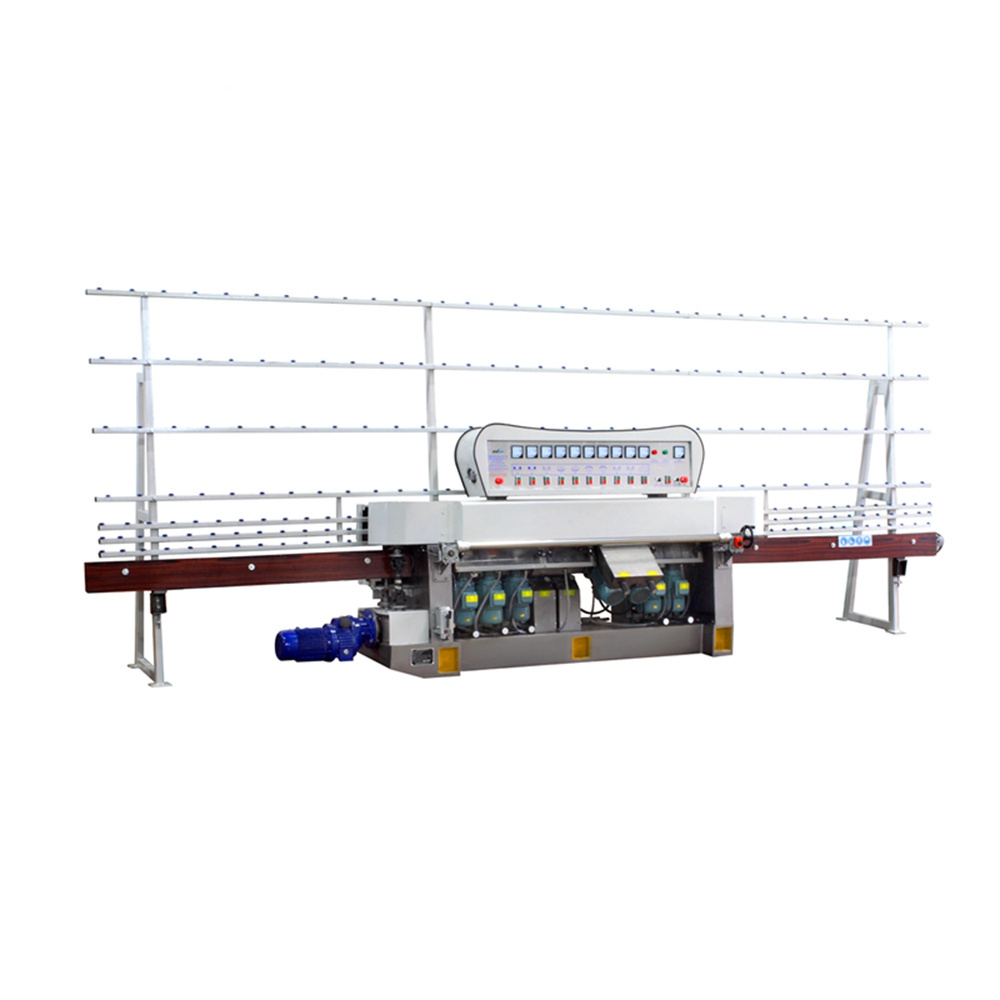 9 motors glass edger machine zxm9325c glass straight line edging machine