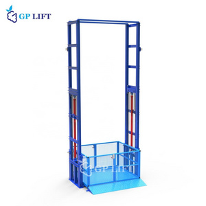 2023 New Guide rail goods lift vertical freight elevator cargo lift elevator for sale