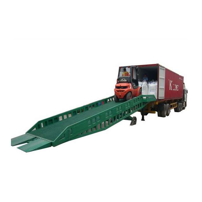 2023 high quality factory price 10 T hydraulic ramp loading mobile loading yard ramp