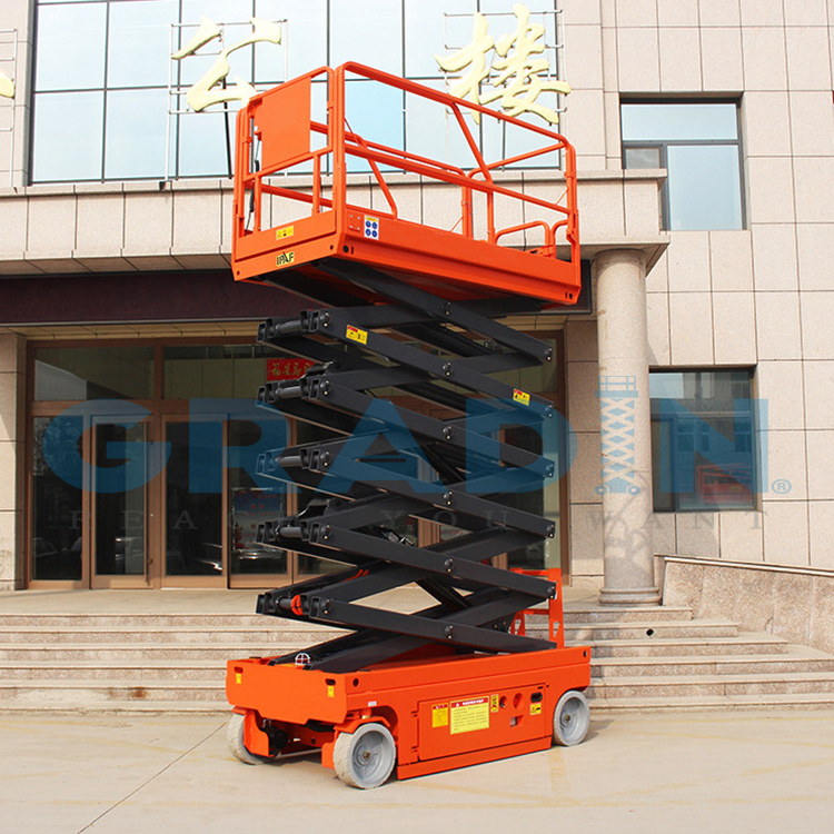 5-10m Small Portable Aerial Manlift Construction Maintenance Lifter Electric Mini Hydraulic Scissor Lift