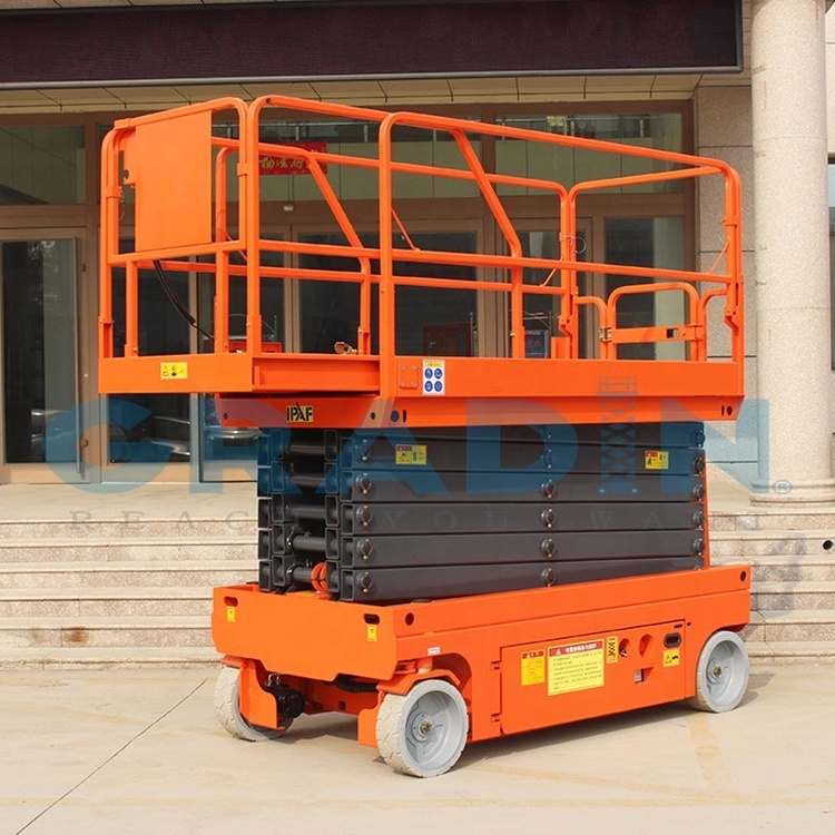 5-10m Small Portable Aerial Manlift Construction Maintenance Lifter Electric Mini Hydraulic Scissor Lift