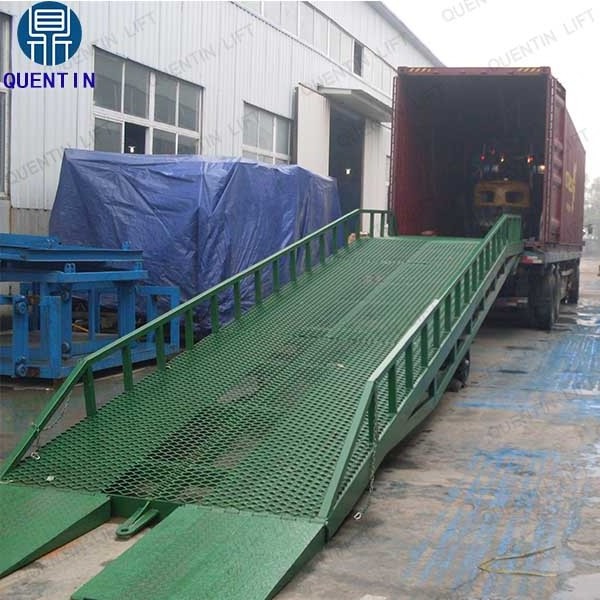 2023 high quality factory price 10 T hydraulic ramp loading mobile loading yard ramp