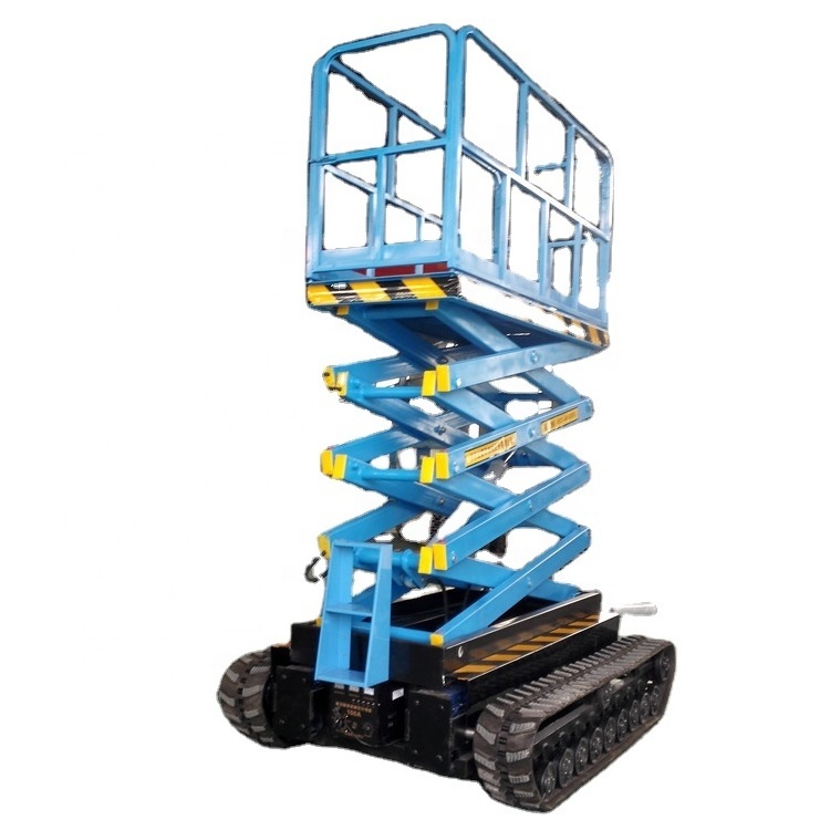 6m 8m 10m 12m 14m 18m 300Kg 1T 2T capacity Electric Steel mobile Small scissor lift manlift mobile Aerial Working platform