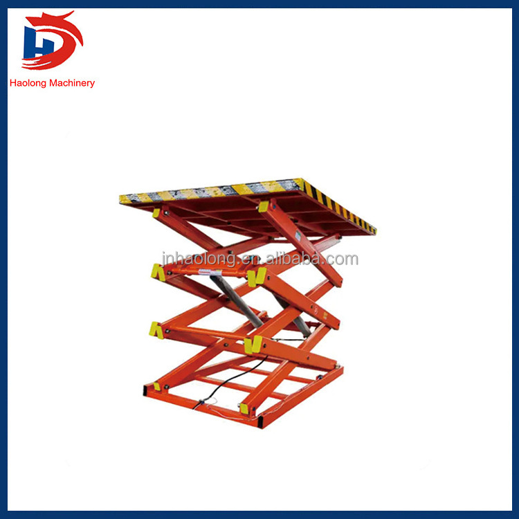 Made in Chinahand cranking hydraulic scissor lift table manual trolley cart with wheelsExport to the United Arab Emirates