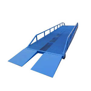 haolong8TMobile Loading Ramp Steel Mobile Forklift Yard Ramp for container