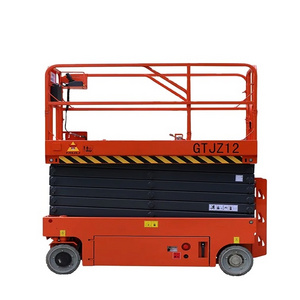 Electric lift table elevated working platform electric hydraulic lift All self-walkingRise 8 m, 10 m 12 m