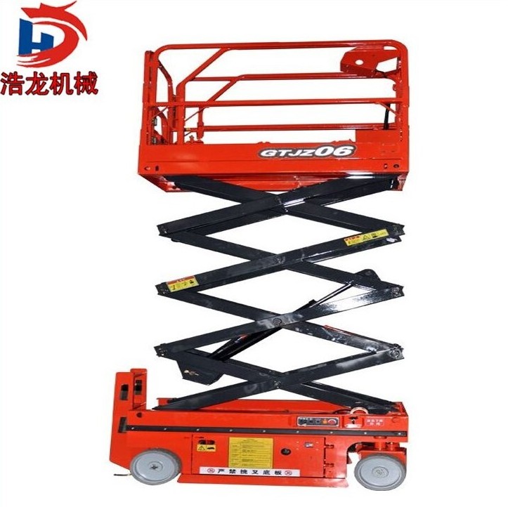 Hydraulic Man Lift Mobile Air Window Cleaning Scissor Lift Platform