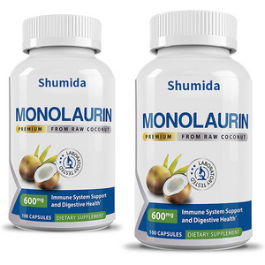 Private label Immune System Support Coconut Pills Digestive Health Monolaurin Capsules