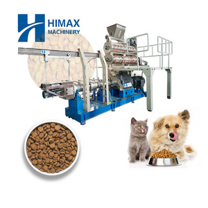 Full Automatic 1t/h Dry Pet Food Pallet Making Machine Cat Kibble Dry Dog Food Pellet Processing Extruder Making Machine