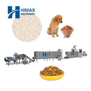 Automatic dry dog cat pet food production line pet food processing machine kibble production line for dog