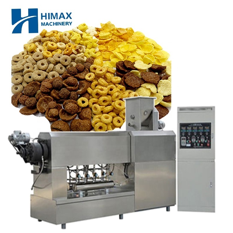 Corn Flakes Making Machine Double Screw Extruder Corn Chips Making Machine