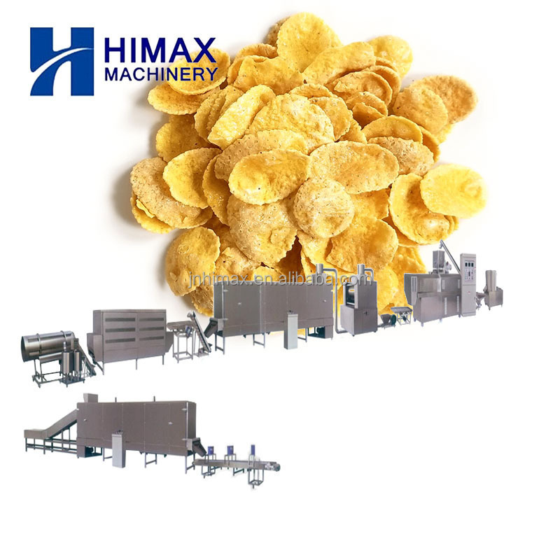 Crispy Corn Flakes Production Line Breakfast cereals manufacturing processing machine