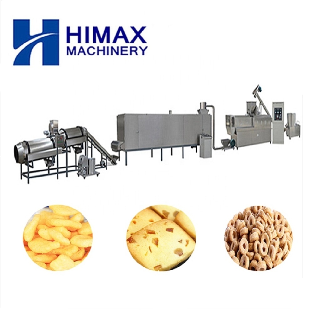 Efficient Cheese Ball Snack Food Extruder Machine Puffed Snacks Food Making Machine