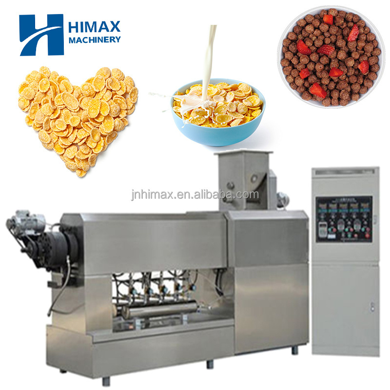 Corn Flakes Making Machine Double Screw Extruder Corn Chips Making Machine