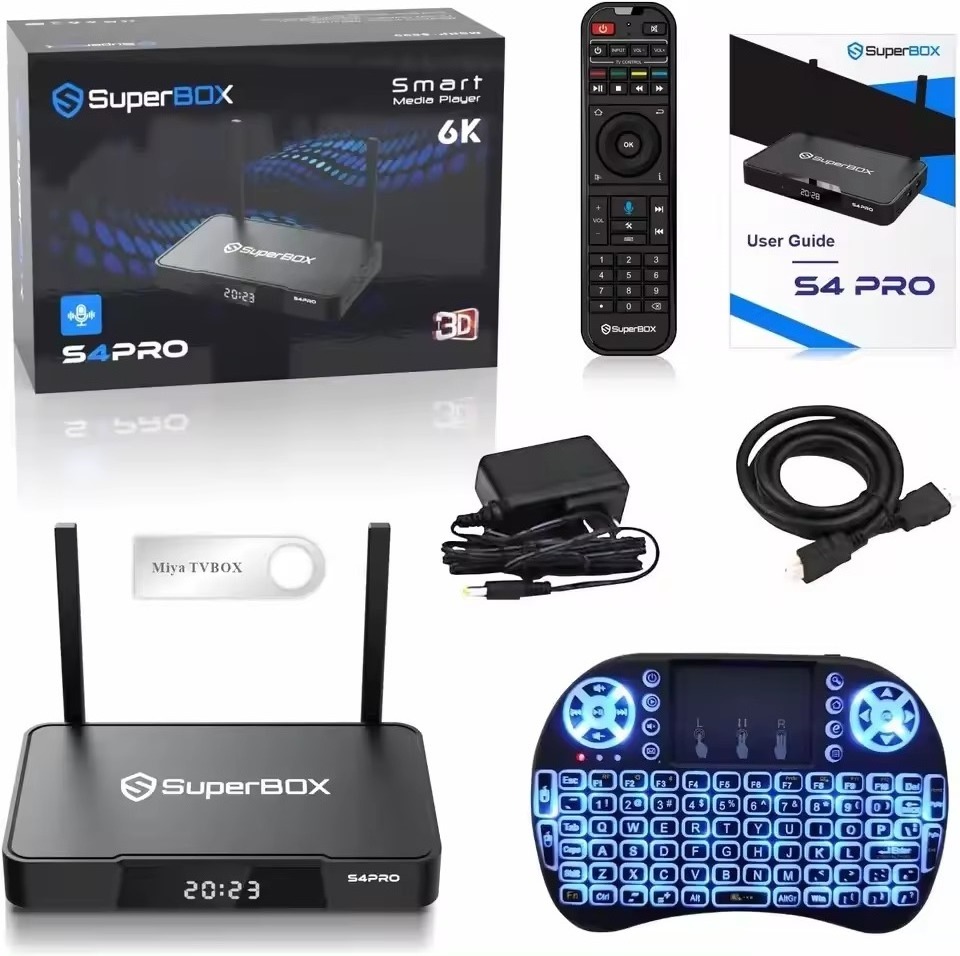 Stream box TV 2024 vSee Box V2pro V1 Max Elite S4 S5 V3 w/ Bluetooth Voice Remote 32G Wi-Fi 6