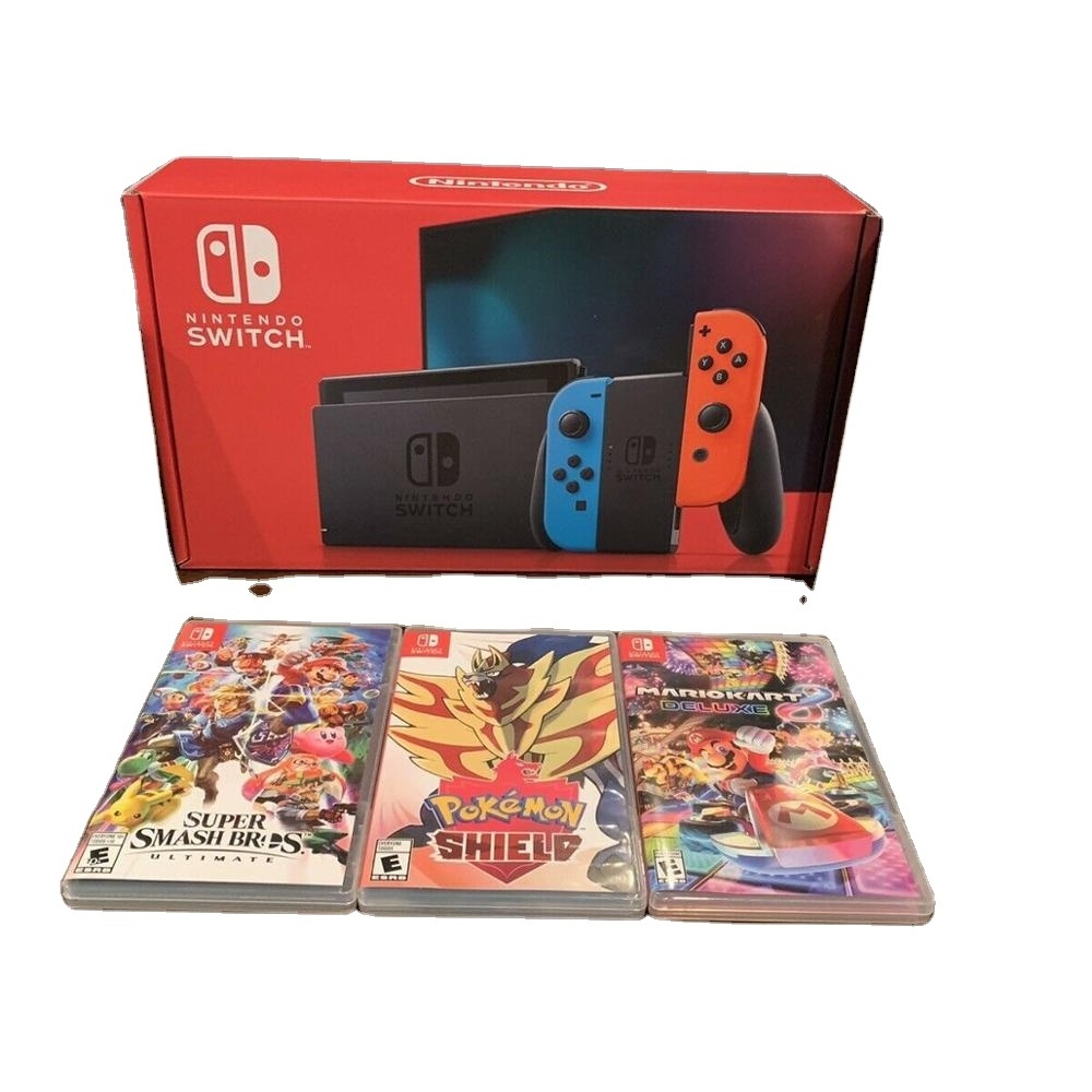 Best Price For New Original Nintendos Switch - OLED with Neon Blue and Neon Red Joy-Con