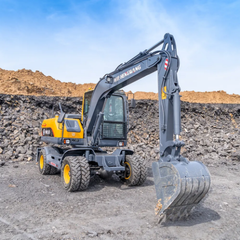 Earth Moving Machinery 8000 Kgs Operating Weight Tires Track Excavator Wheel Crawler Excavators price