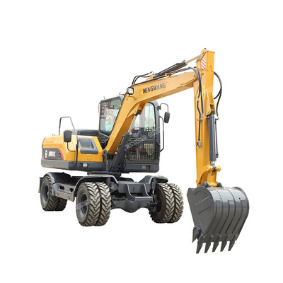 Earth Moving Machinery 8000 Kgs Operating Weight Tires Track Excavator Wheel Crawler Excavators price