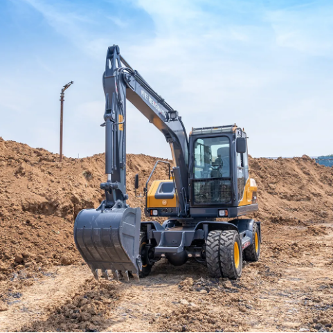 Earth Moving Machinery 8000 Kgs Operating Weight Tires Track Excavator Wheel Crawler Excavators price