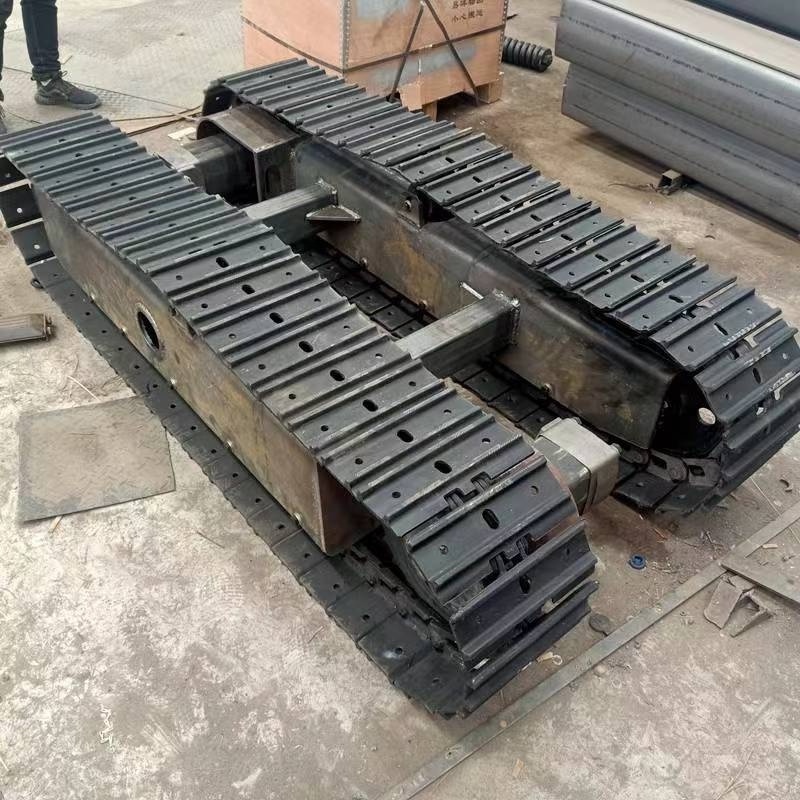 Steel Crawler Chassis Track Undercarriage With Crawler Hydraulic Motor Tracked Chassis For Crusher Drilling Rig Excavator