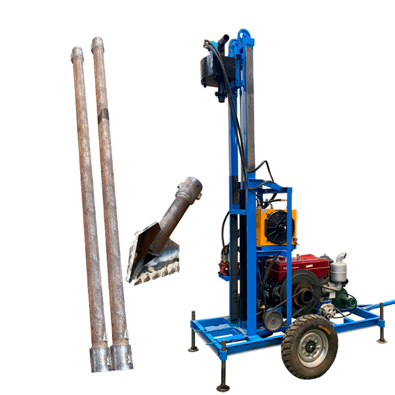 Heavy Duty Borehole Equipment Portable Drilling Rig Diesel Engine Used Borehole Water Drilling Machine