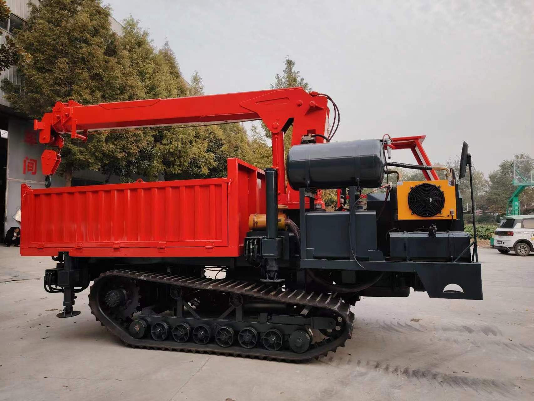 Best Selling Crawler Transport Vehicles Ce Approved Walking Small Dump Trucks Tracked Dumping Truck For Agricultural