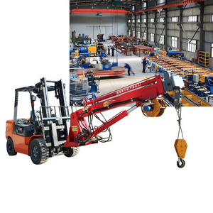 4t Forklift Attachment Fly Jib Crane For Narrow Road