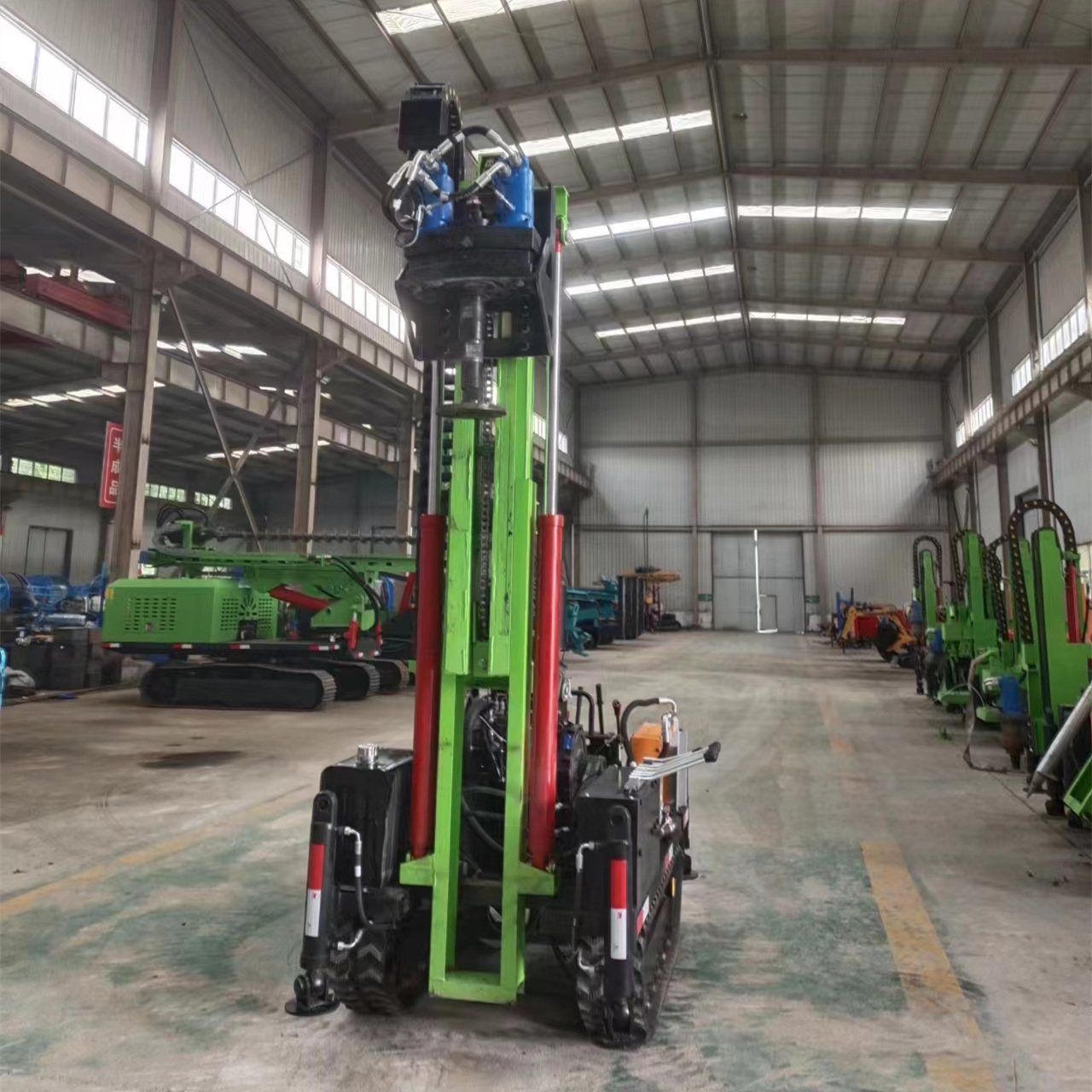 High output diesel engine water well drilling rig Customized drilling machine Double hydraulic head down-the-hole drilling rig