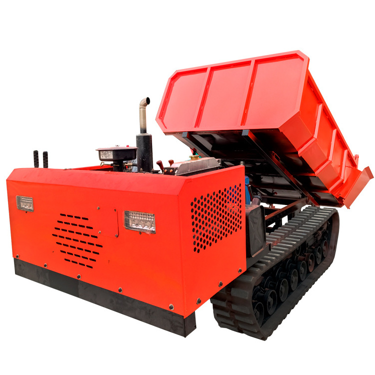 Best Selling Crawler Transport Vehicles Ce Approved Walking Small Dump Trucks Tracked Dumping Truck For Agricultural