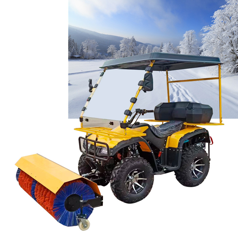 High speed snow plow with large wheelhouse roller brush 25.2hp Automatic Snow Shovel Blower Snowploughs for road